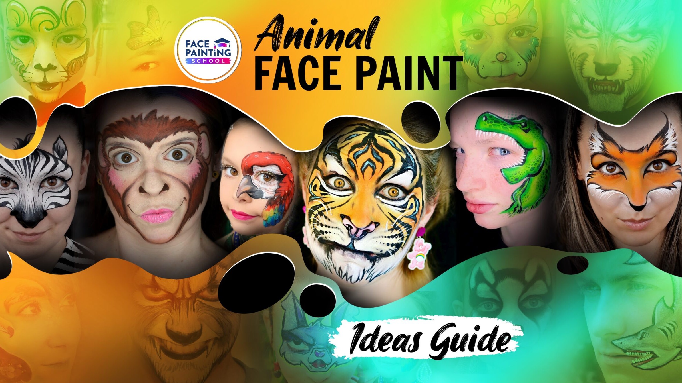 Diseños de animales en face painting